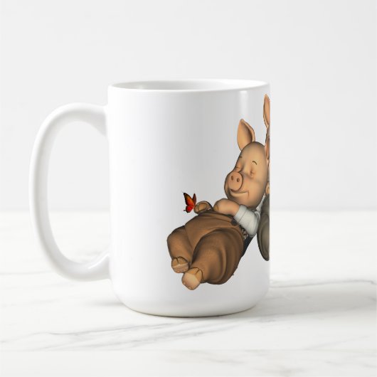 Die 3 kleinen Schweine, die Tasse träumen (Links)