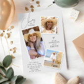 Die 3 Picture Birthday Party der Jahre Einladung