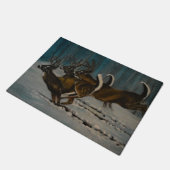 Die 3 Rotwild Fußmatte (Schrägansicht)