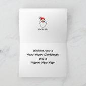 Die 3 Santas Feiertagskarte (Innenseite)