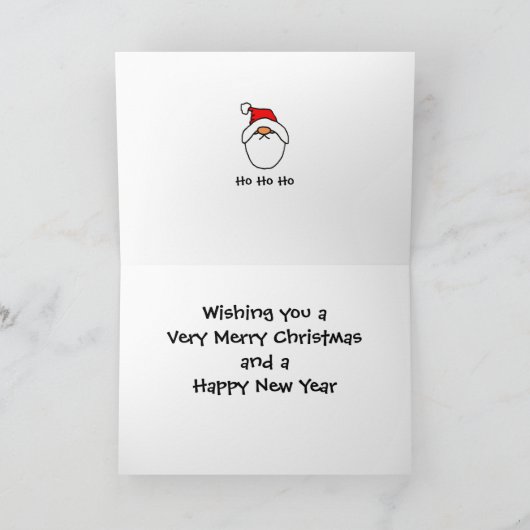 Die 3 Santas Feiertagskarte (Innenseite)