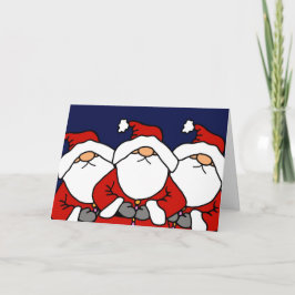 Die 3 Santas Feiertagskarte