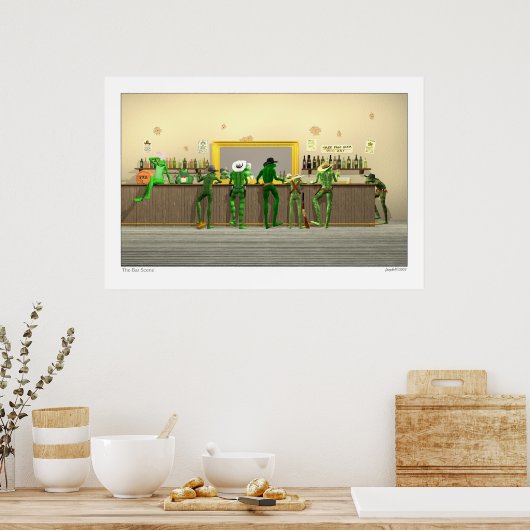 Die 3D-Bar Poster (Küche)