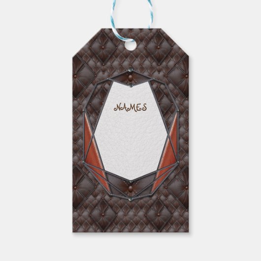 Die 3D-Dekodatetags der Lederakademie Geschenkanhänger (Vorderseite)