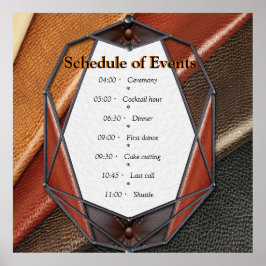 Die 3D Leder Academia Deco & Cards Poster