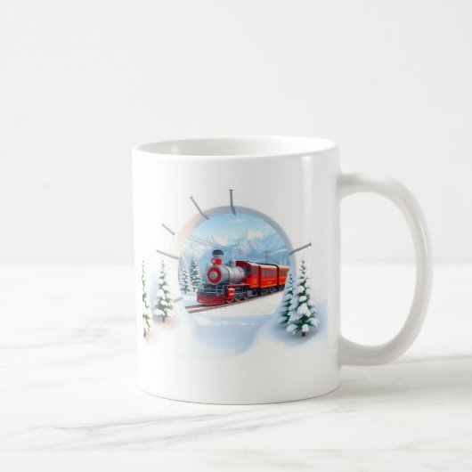Die 3D-Tasse wird durch eine durchbrechende Mauer  Kaffeetasse (Rechts)