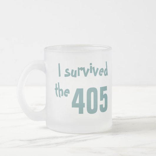 Die 405 Tasse (mattiertes Glas) (Links)