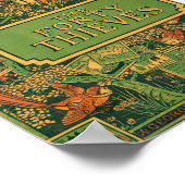 Die 40 Diebe Vintage Märchenbücherei Poster (Ecke)