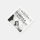 Die 40-Zeitung zum 40. Geburtstag Serviette (Ecke)
