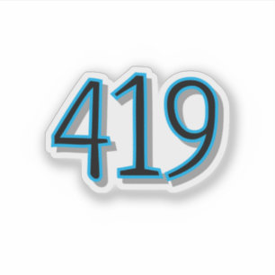 Die 419 - Toledo, Ohio Aufkleber