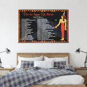 Die 42 Gesetze von Maat - Negative Geständnisse Leinwanddruck (Insitu (Schlafzimmer))