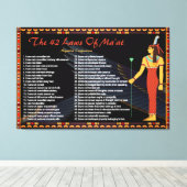 Die 42 Gesetze von Maat - Negative Geständnisse Leinwanddruck (Insitu (Holzboden))