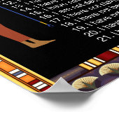 Die 42 Gesetze von Maat - Negative Geständnisse Poster (Ecke)