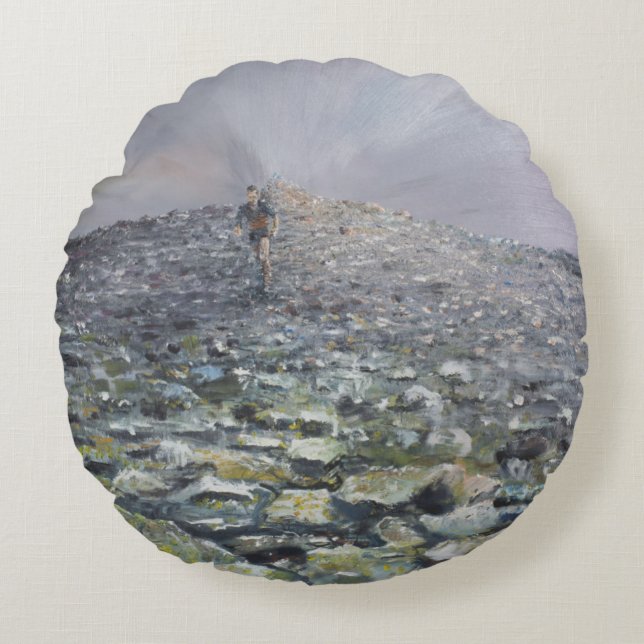 Die 42. Spitze Rundes Kissen (Vorderseite)