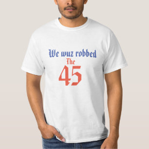 Die 45 beraubten wir Wuz schottischen T-Shirt