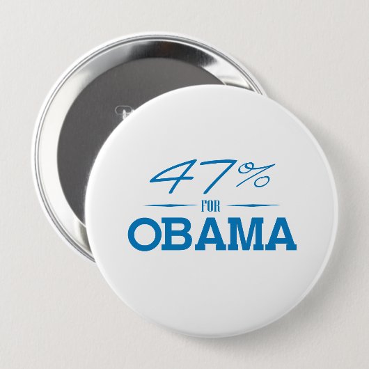 DIE 47 PROZENT FÜR OBAMA -.png Button (Vorne & Hinten)