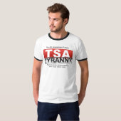 Die 4. Änderung verbietet TSA Tyrannei T-Shirt (Vorne ganz)