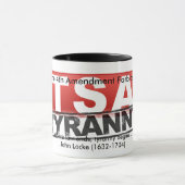 Die 4. Änderung verbietet TSA Tyrannei-Tasse Tasse (Zentrum)