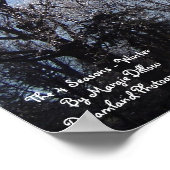 Die 4 Jahreszeiten - Winterposter Poster (Ecke)