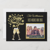 Die 4 Multi-Foto Collage Front Back Card für das n Einladung (Vorderseite)