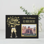 Die 4 Multi-Foto Collage Front Back Card für das n Einladung (Stehend Vorderseite)