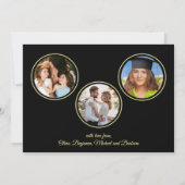 Die 4 Multi-Foto Collage Front Back Card für das n Einladung (Rückseite)