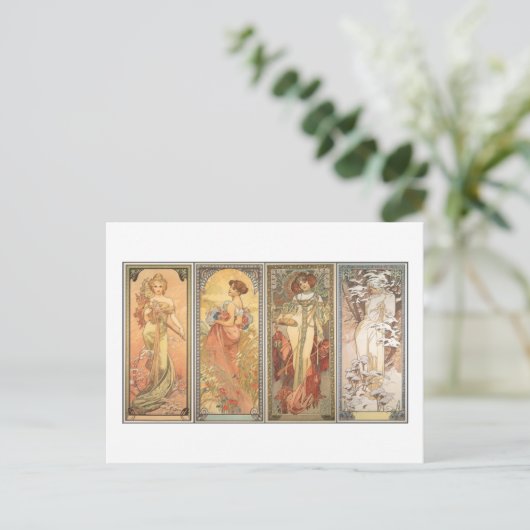 Die 4. Saison 1900 Postkarte (Stehend Vorderseite)