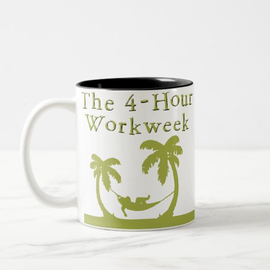 Die 4-stündige Workweek-Tasse Zweifarbige Tasse (Links)