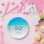 Die 50. Birthday Beach Suite ist fabelhaft Pappteller (Party)