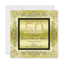 Die 50. Hochzeit von eleganten Frauen aus Gold und