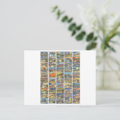 Die 50 Staaten von Amerika Postkarte (Stehend Vorderseite)