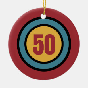 Die 50 Weihnachtsbaumdekoration Keramik Ornament
