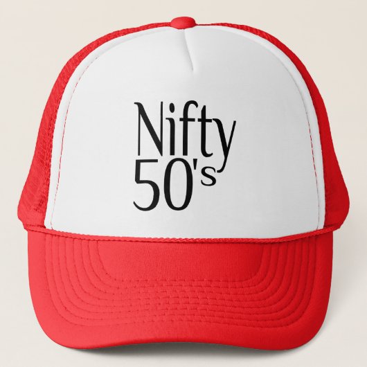 Die 50er Jahre sind nifty Truckerkappe (Vorderseite)