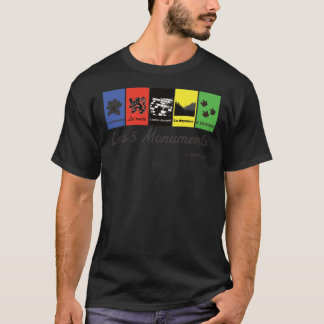 Die 5 Fahrraddenkmäler T-Shirt