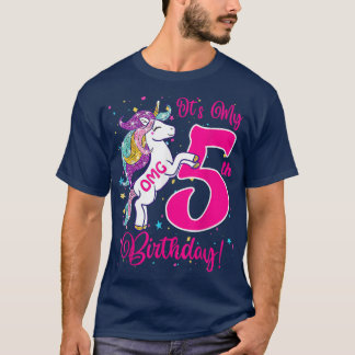 Die 5-Geburtstage-Einhorn-Outfits für Kleinkinderm T-Shirt