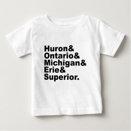 Die 5 großen Seen | Huron Ontario Michigan Erie Baby T-shirt