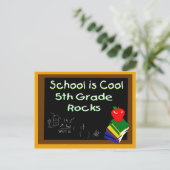 Die 5. Klasse ist Cool Postkarte (Stehend Vorderseite)