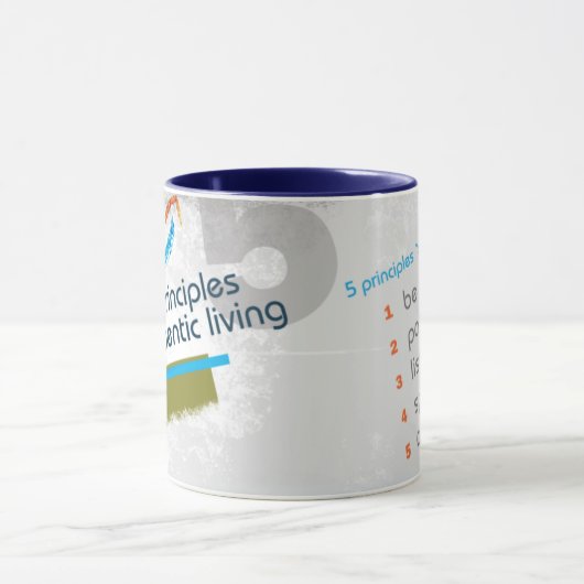 Die 5 Prinzipien des authentischen Lebens - Tasse (Zentrum)