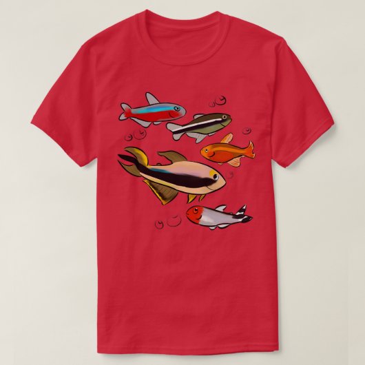 Die 5 Tetras T-Shirt (Design vorne)