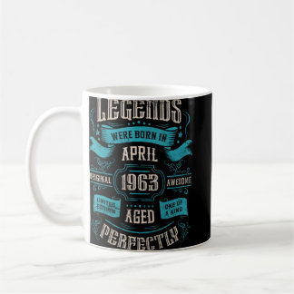 Die 60. Geburtstagslegenden wurden im April 1963 g Kaffeetasse