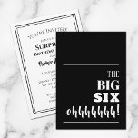 Die 60. Geburtstagsparty der BIG<br><div class="desc">Mit einem Meilenstein 60. Geburtstagsparty? Bitte senden Sie uns eine Einladung,  die Sie für Ihr Party begeistert. "Die BIG SIX ohhhh!" - Wechseln Sie in jedes Alter und jeden Farbhintergrund auf der Vorderseite und personalisieren Sie Ihre Party-Details auf der Rückseite.</div>