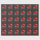 Die 67 Weihnachts-Crew-Edition Six Seven Brainrot Geschenkpapier (Flach)