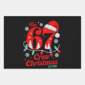 Die 67 Weihnachts-Crew-Edition Six Seven Brainrot Geschenkpapier Set (Vorderseite 3)