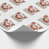 Die 6 7 Crew Lustiger Weihnachtsmann Weihnachten M Geschenkpapier (Ecke)