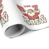 Die 6 7 Crew Lustiger Weihnachtsmann Weihnachten M Geschenkpapier (Rolleneckpunkt)