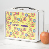 Die 70er gestalten eine Metalldose Metall Brotdose (Beispiel)