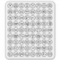 Die 72 Dämonenschlangen von Ars Goetia (schwarz au