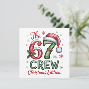 Die 76 Crew Weihnachtsedition Familie Urlaub Xmas Feiertagskarte