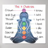 Die 7 Chakras 8x7" Poster (Vorne)