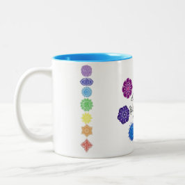 Die 7 Chakras Zweifarbige Tasse